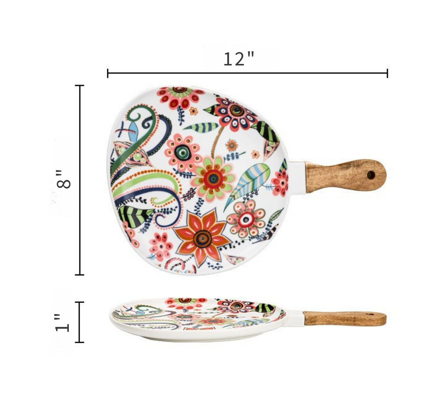 Painted Ceramic Serving Set