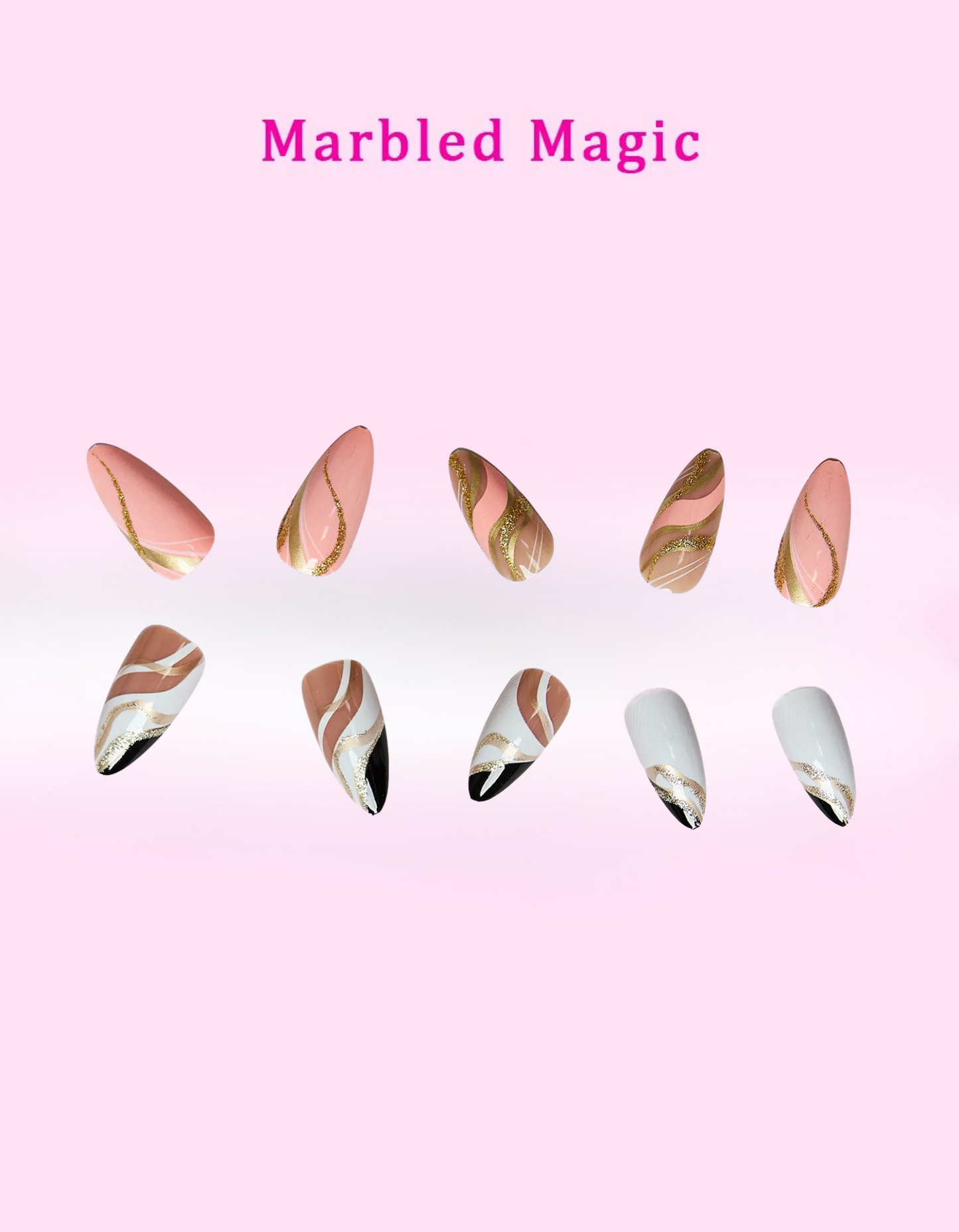 So Pink Beauty Coastal Magical Press On Nails