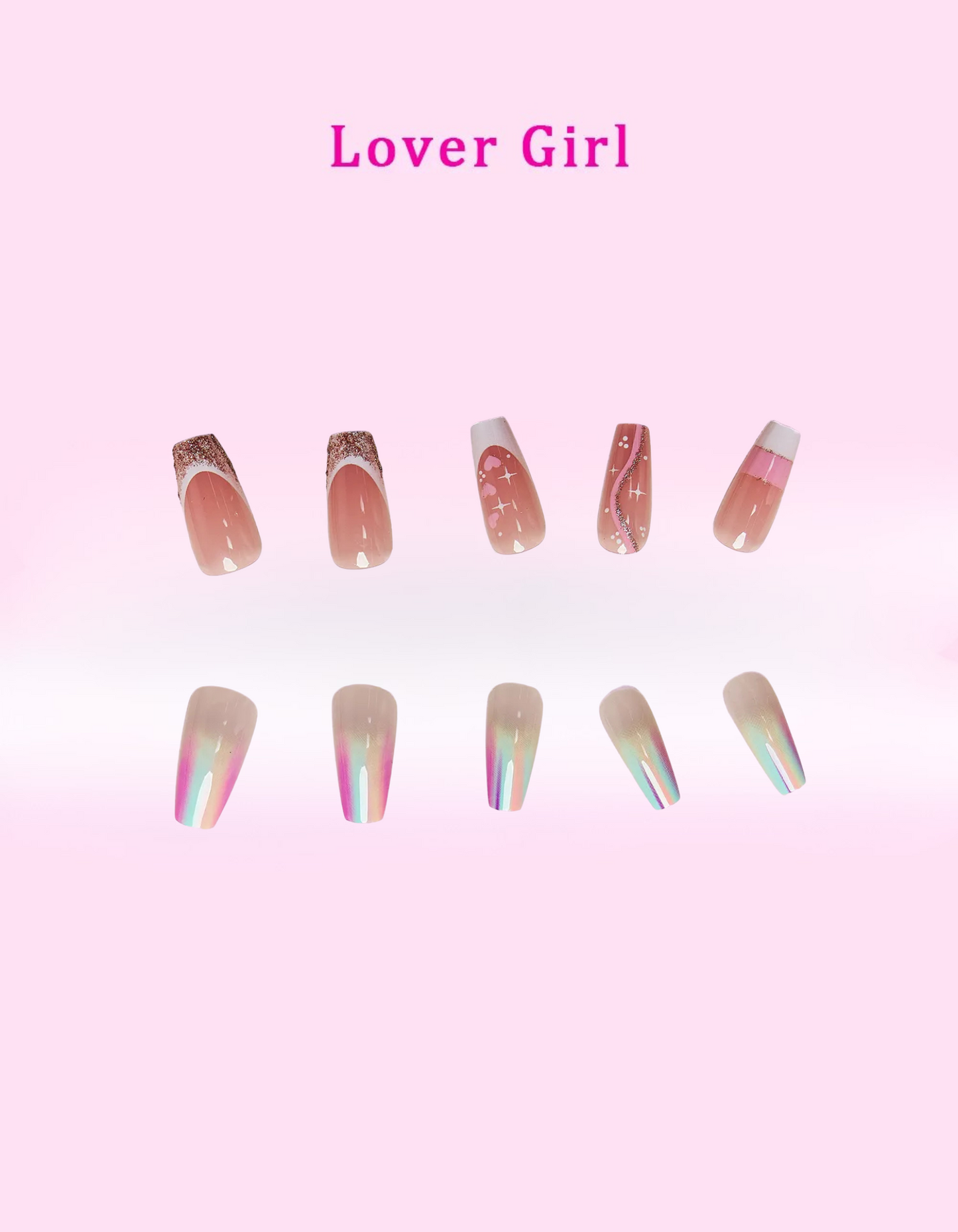 So Pink Beauty Coastal Magical Press On Nails