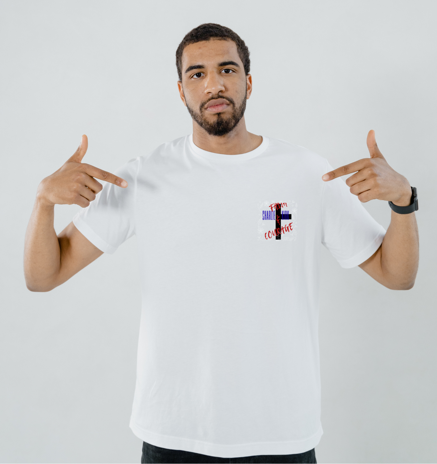 Charlie Kirk Faith & Courage T-Shirt