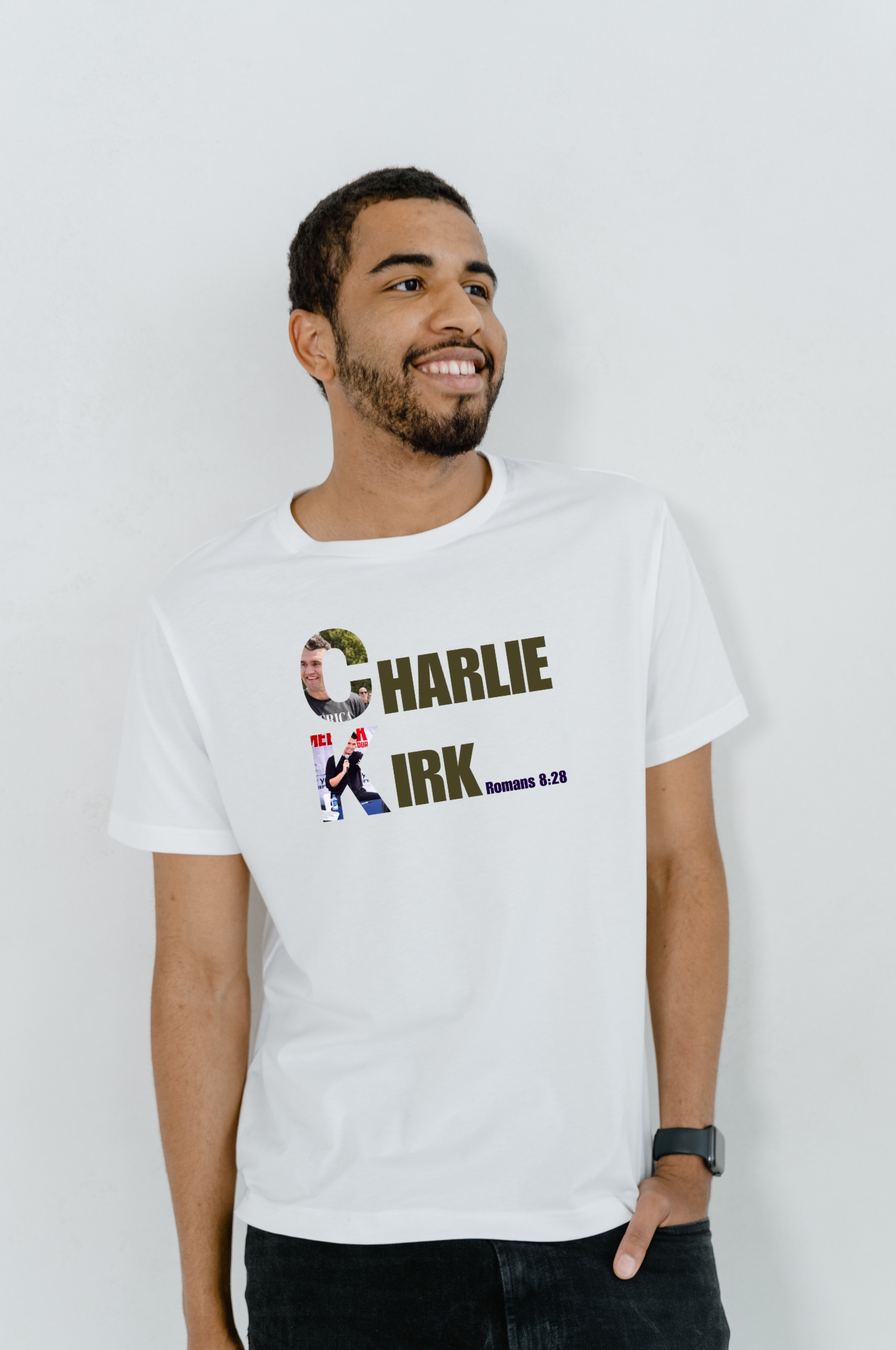 Charlie Kirk Roman 8:28 T-Shirt
