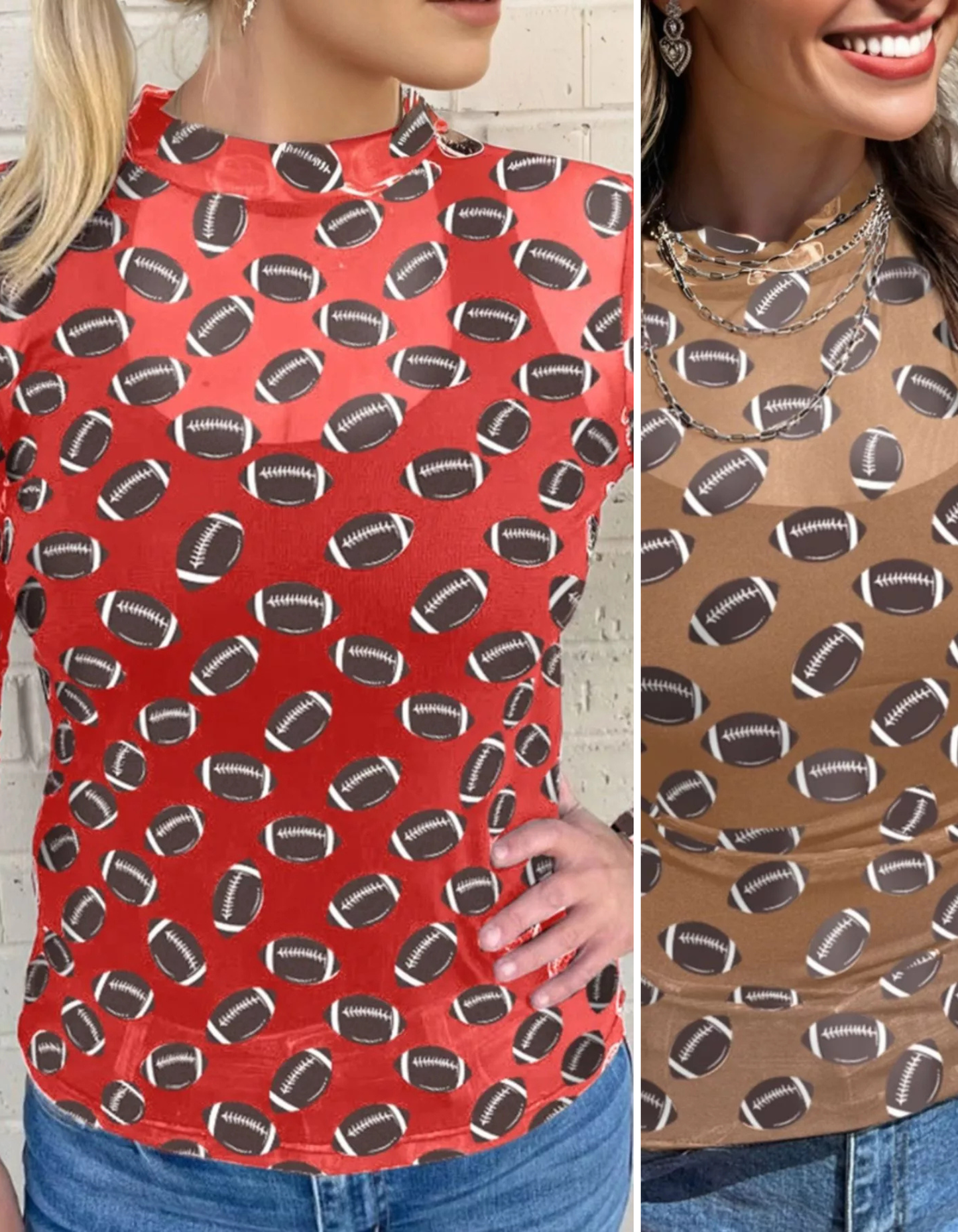 Women's Football Mesh Top