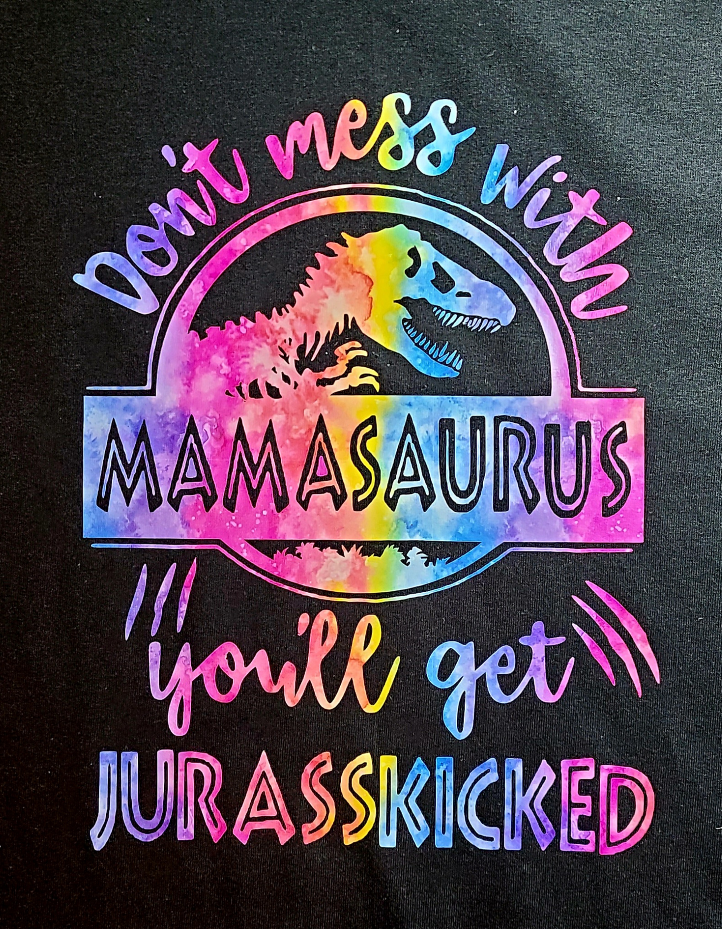 Don't Mess With 'Mama' or 'Daddy' saurus T-Shirt