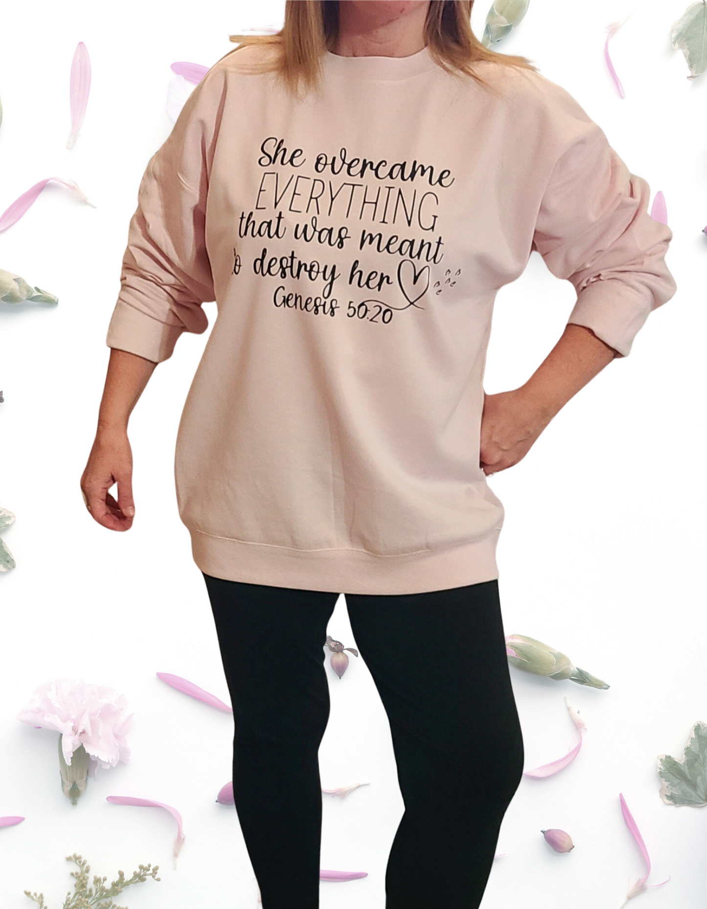 Christian She Overcame Sweatshirt
