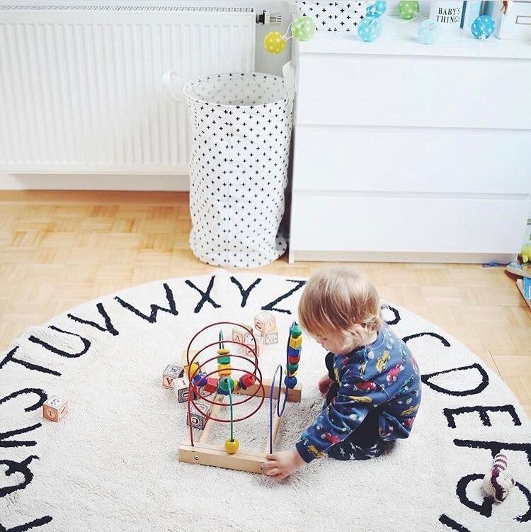 Children's Round Alphabet Rug