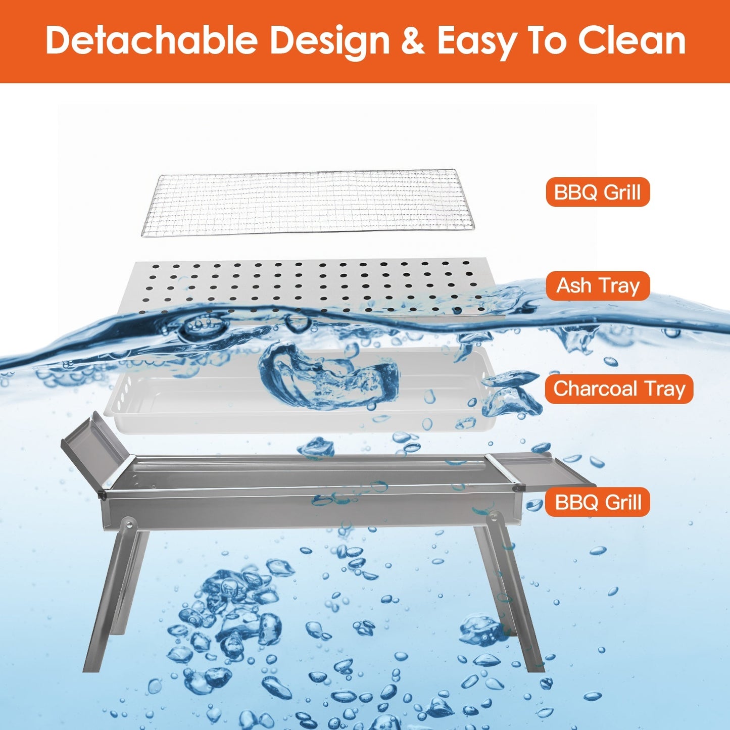 Foldable Charcoal BBQ Grill