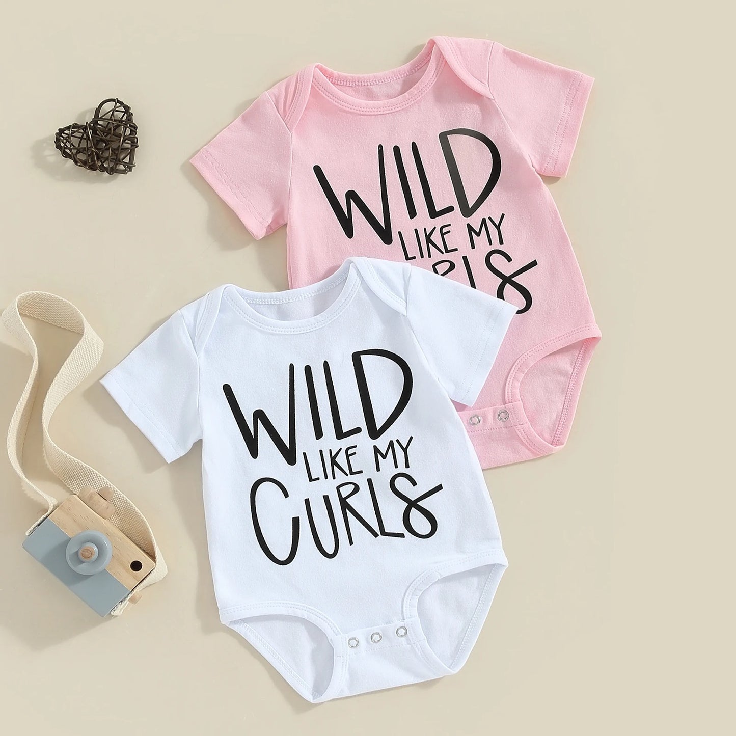 Baby Wild Like My Curls Onesie