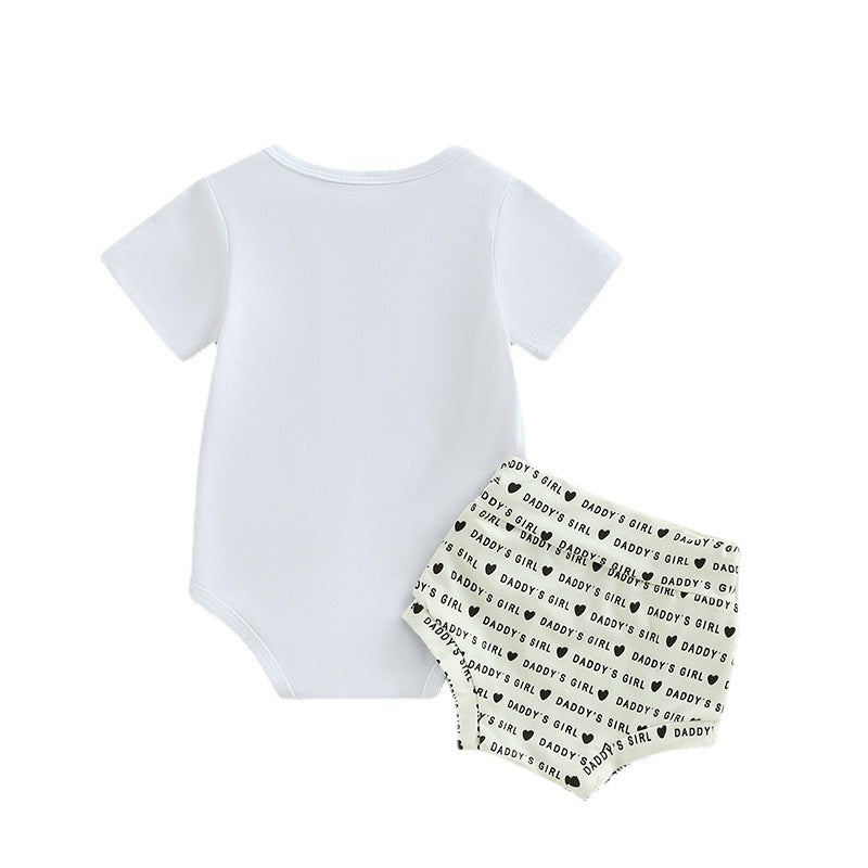 Daddy's Girl Leopard Outfit 3pcs set