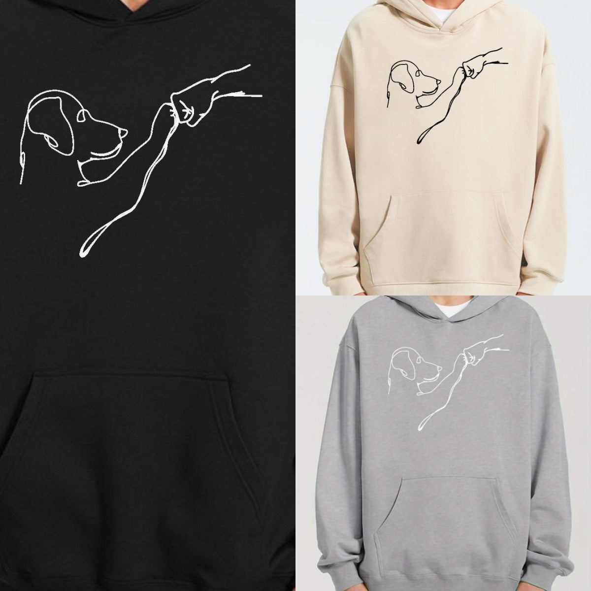 Men's Dog Fist Bump Hoodie