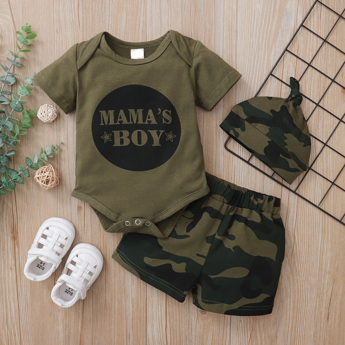 Mama's Boy Camo Outfit 3pcs set