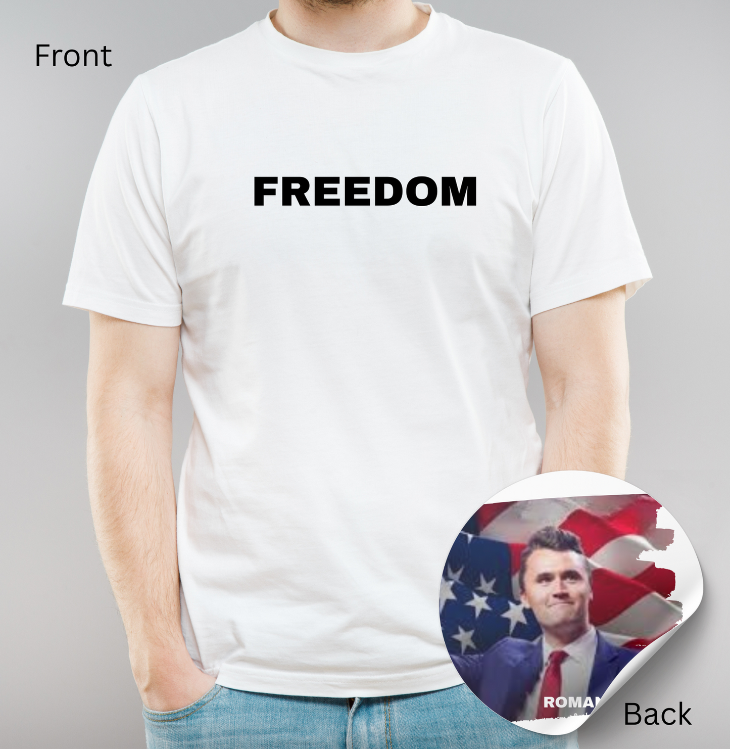 Charlie Kirk Roman 8:28 T-Shirt