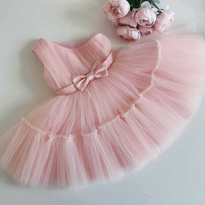 Baby Mesh One Shoulder Dress