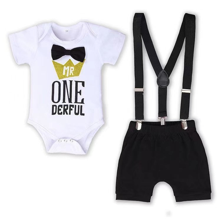 Baby Boy's MR ONE DERFUL First Birthday Outfit