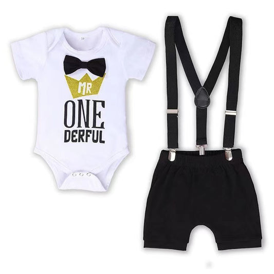 Baby Boy's MR ONE DERFUL First Birthday Outfit