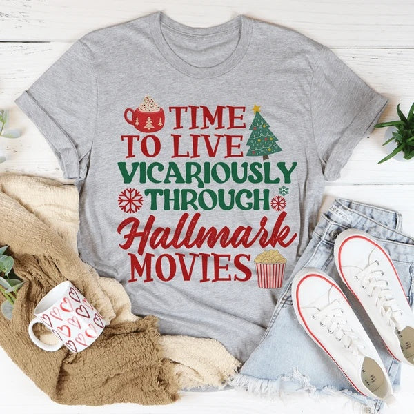 Women's Time To Live Vicariously Christmas T-Shirt