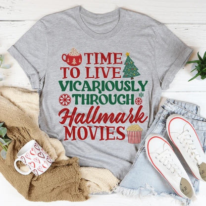 Women's Time To Live Vicariously Christmas T-Shirt