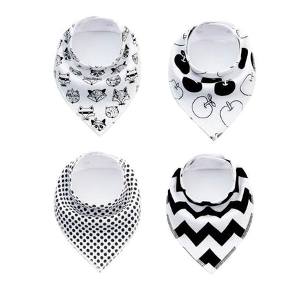 Baby Bandana Bib 4pk