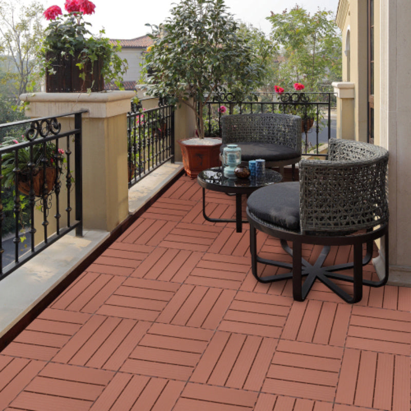 Plastic Interlocking Deck Tiles 44pk