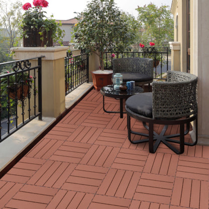 Plastic Interlocking Deck Tiles 44pk