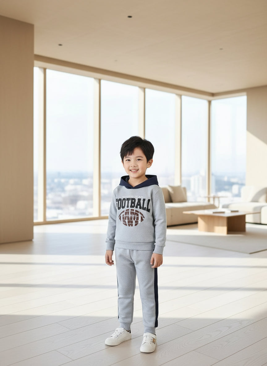 Boy's Football Sweatsuit 2pcs set