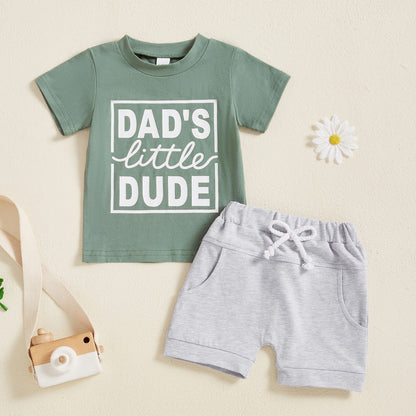 Dad's Little Dude Outfit 2pcs set