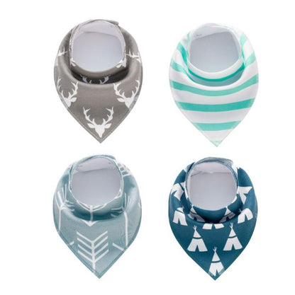 Baby Bandana Bib 4pk