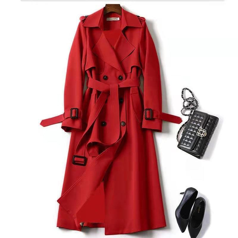 Women's Double-Breasted Trench Coat