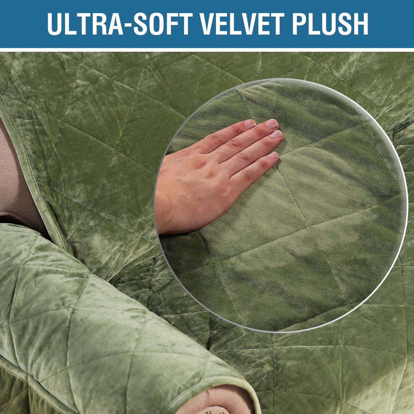 Velvet Plush Sofa Cover