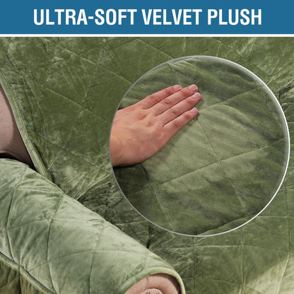 Velvet Plush Sofa Cover