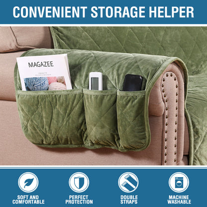 Velvet Plush Sofa Cover