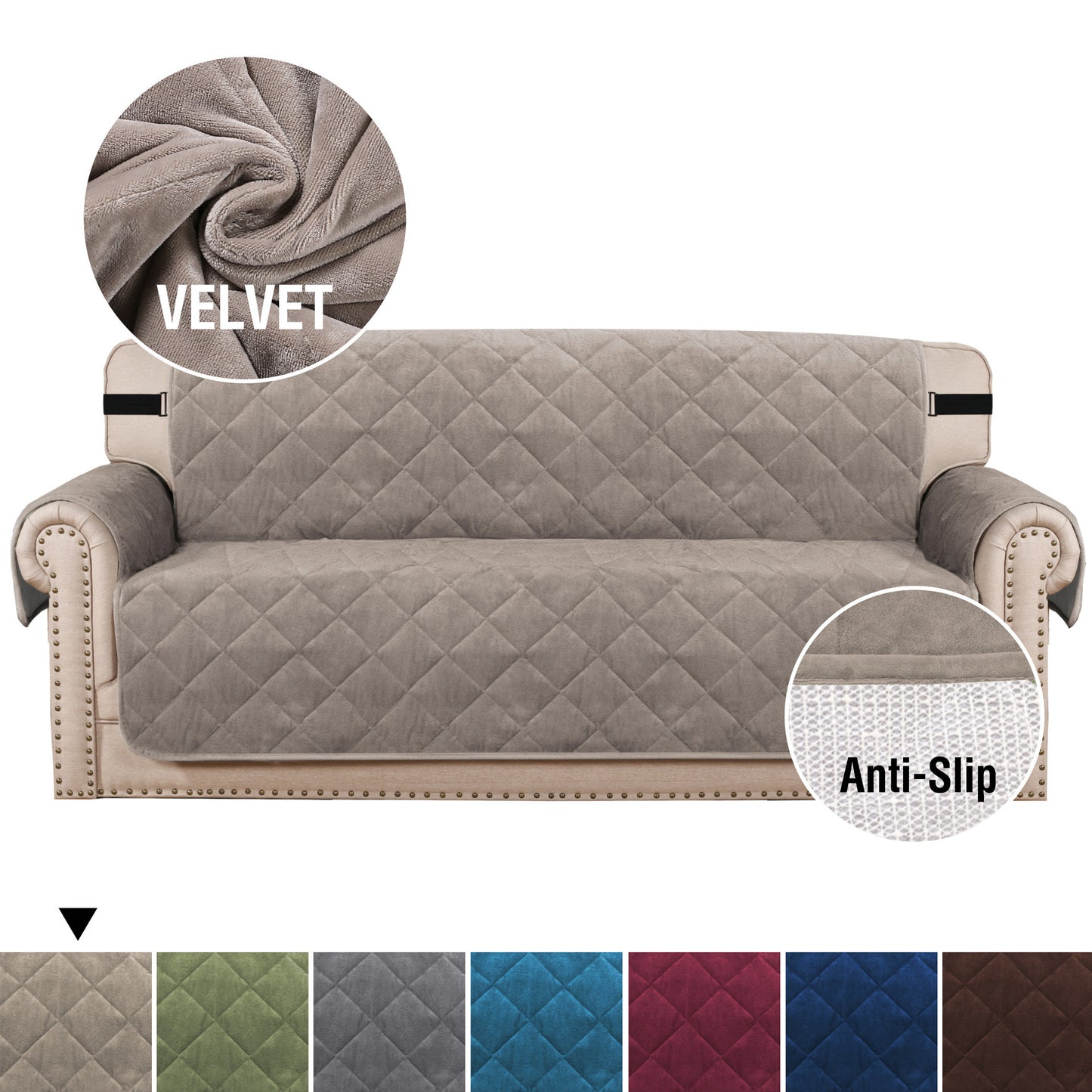 Velvet Plush Sofa Cover