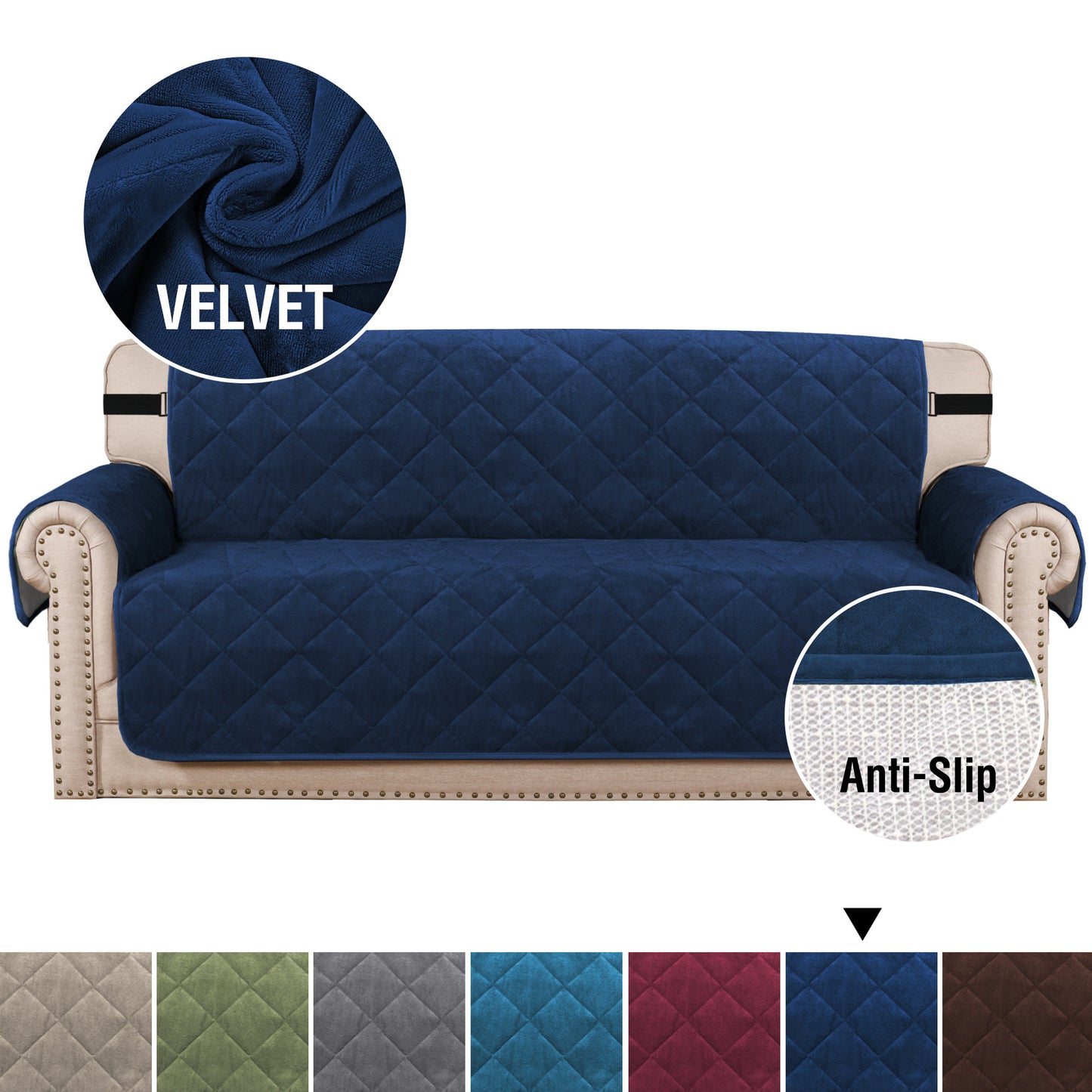 Velvet Plush Sofa Cover