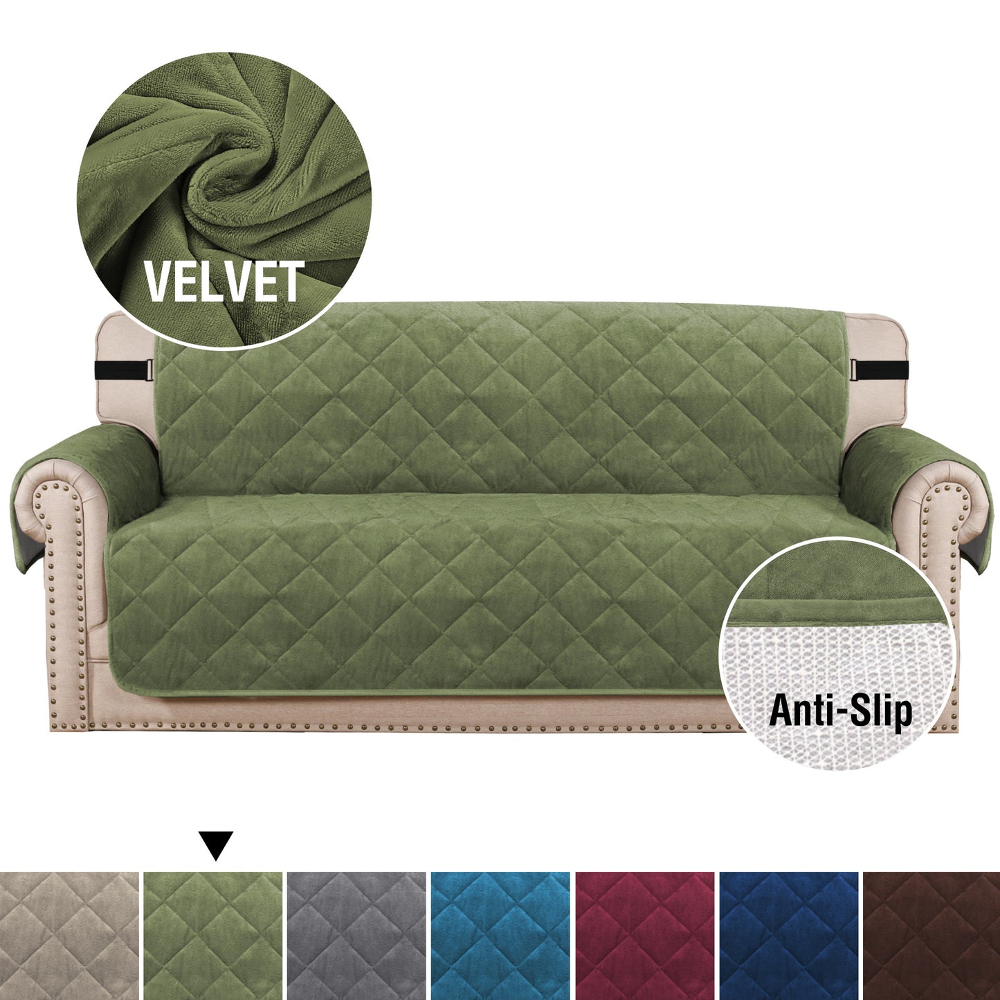 Velvet Plush Sofa Cover