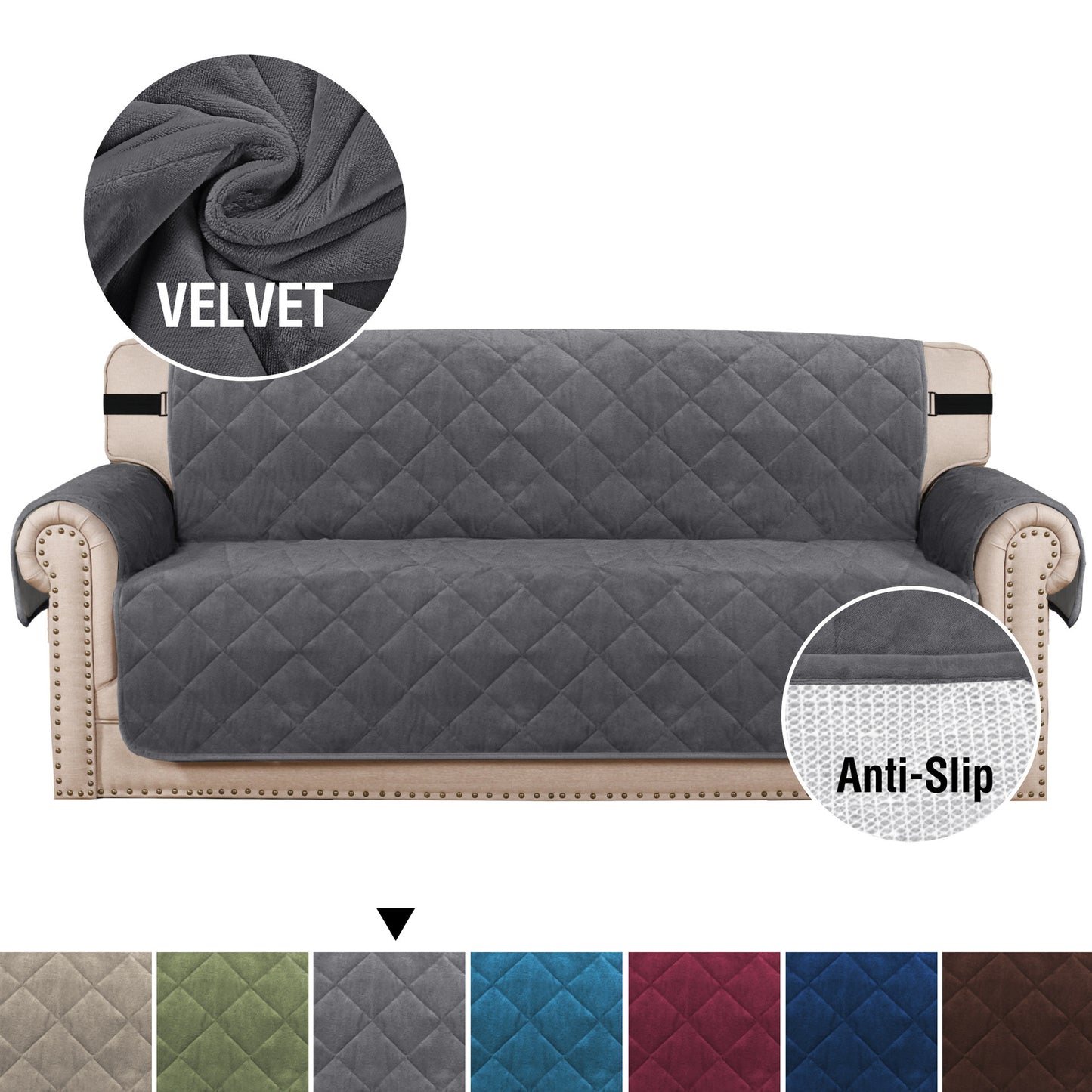 Velvet Plush Sofa Cover