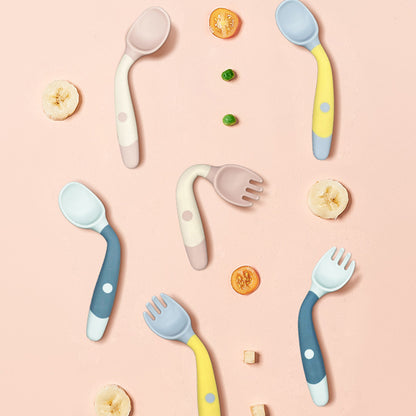 Children's First Silicone Silverware 2pcs set
