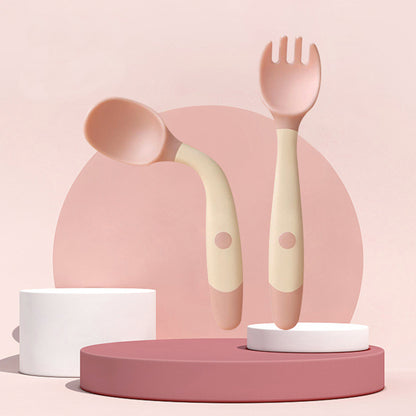 Children's First Silicone Silverware 2pcs set