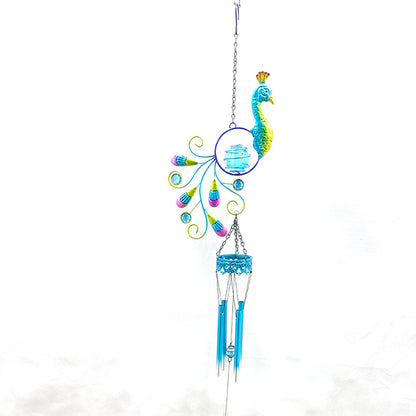 Peacock Solar Wind Chime