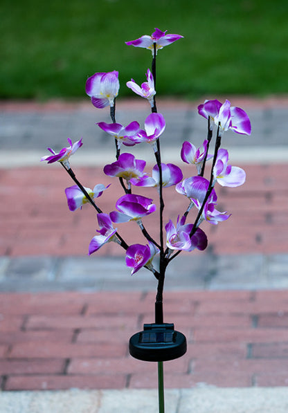 Solar Butterfly Orchid Garden Lights