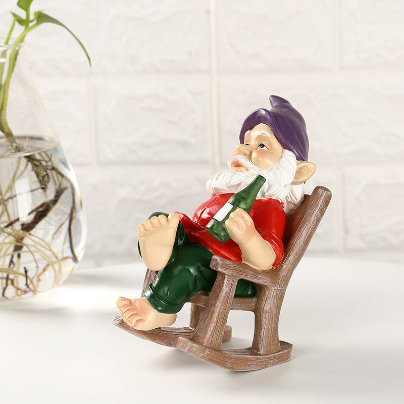 Garden Rocking Chair Gnome