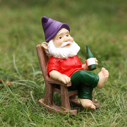 Garden Rocking Chair Gnome
