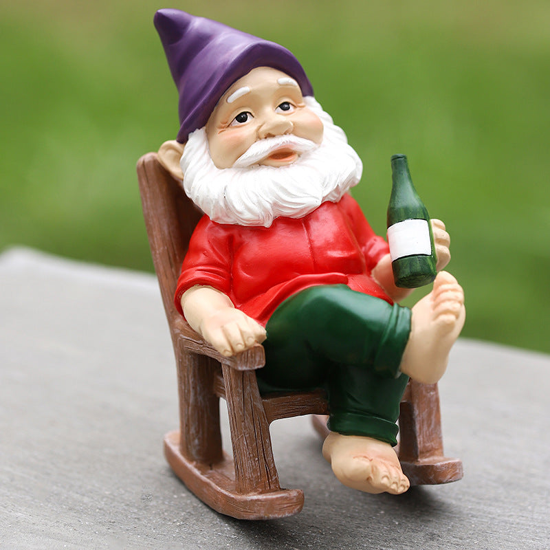 Garden Rocking Chair Gnome