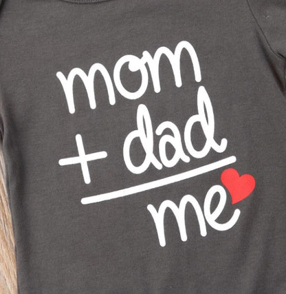 Baby Mom + Dad = Me Onesie