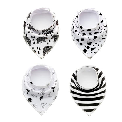 Baby Bandana Bib 4pk