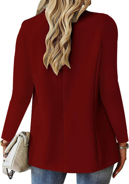 Women's Lapel Button Jacket
