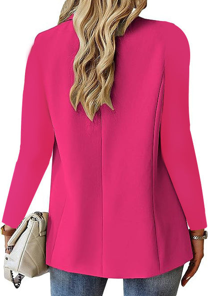 Women's Lapel Button Jacket