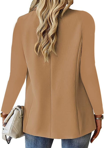 Women's Lapel Button Jacket