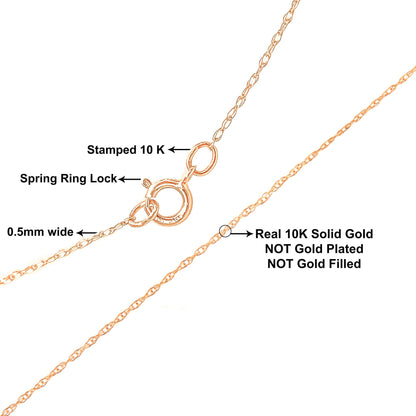 10K Rope Chain Necklace