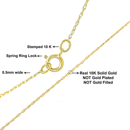 10K Rope Chain Necklace