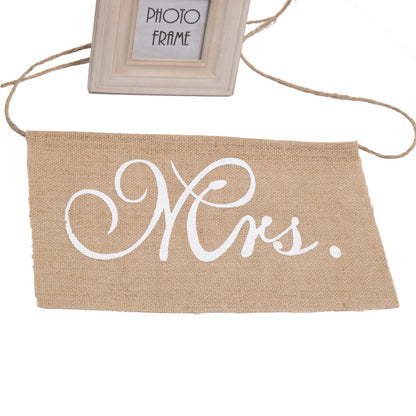 Bride & Groom Wedding Chair Decor