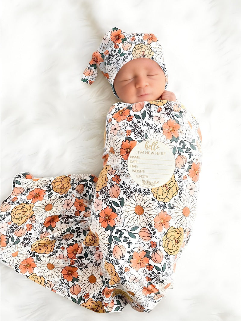Baby's Floral Arrival Set 4pcs
